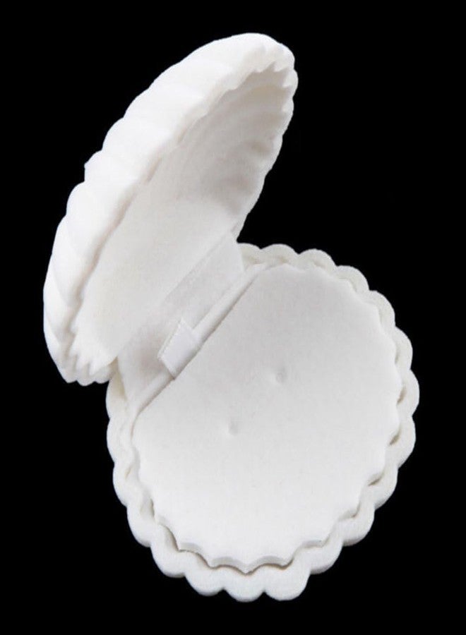 SquarezhenBo White Sea Shell Shape Jewelry Box for Earring Ring Necklace Display Storage Organizer Gift Velvet Shell Jewelry Boxs, Jewelry Boxes and Organizers - Image 1