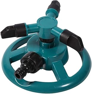 POCREATION Lawn Sprinkler Garden Sprinkler,3 Nozzles Lawn Sprinklers for Yard, 360 Degree Rotary Sprinkler Watering - Image 1
