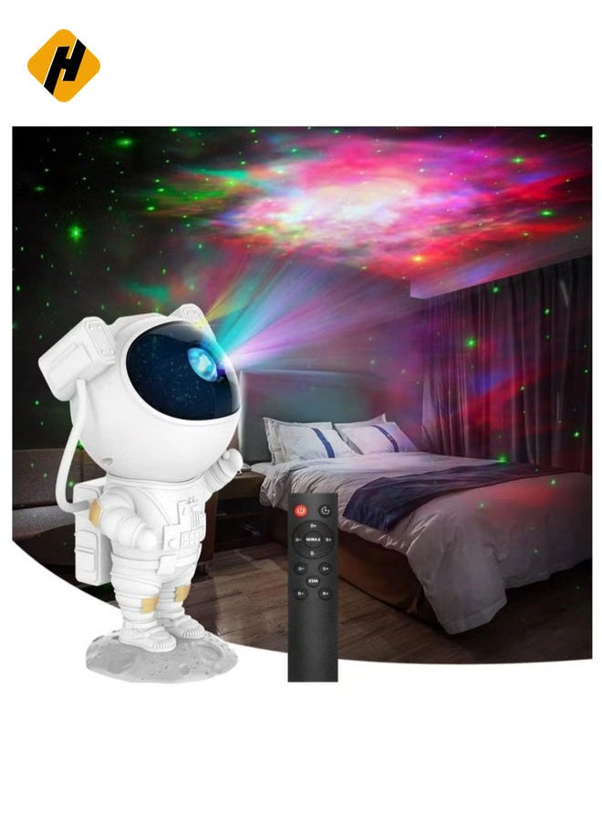 HuHa Kids Star Projector Night Light Astronaut LED Projection Lamp for Bedroom, Starry Night Light Projector with Timer,  - Image 1
