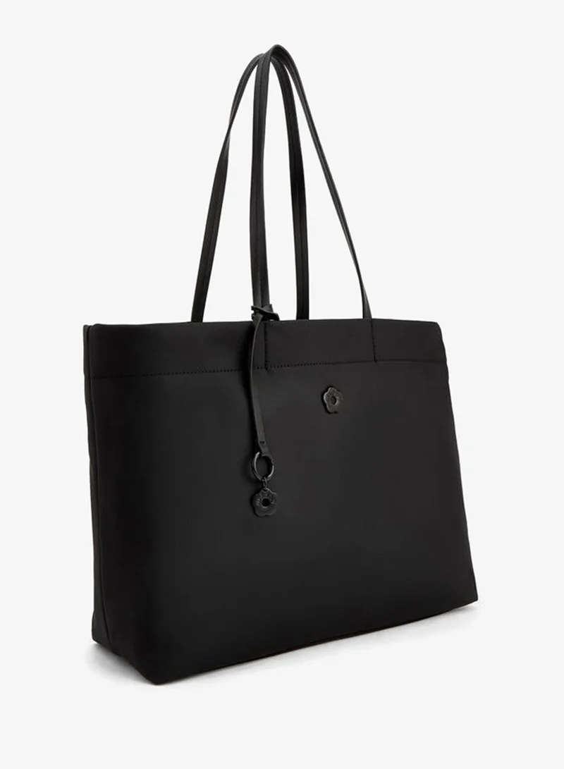 ميسي Solid Tote Bag With Zip Closure