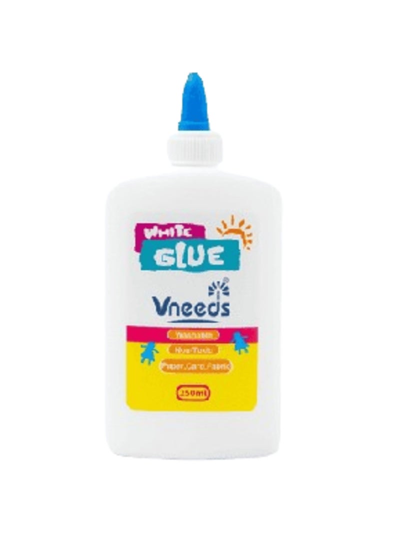 250ml Vneeds Non-Toxic White Glue for Paper, Card, and Fabric