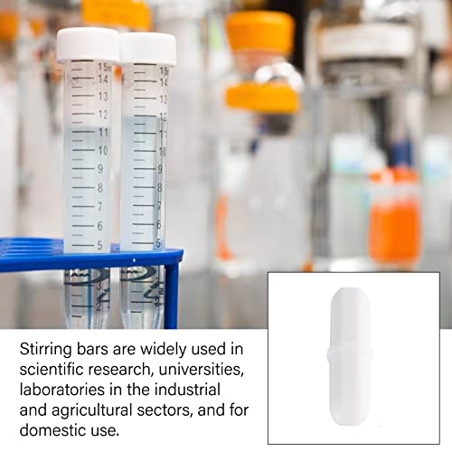 joaoxoko Magnetic Stir Bars,10 Pcs PTFE Magnetic Stirrer Mixer Stir Bar, 20 mm/ 0.8 Inch White Laboratory Stirrer Mixer Bar (10) - Image 5