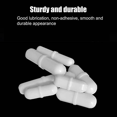 joaoxoko Magnetic Stir Bars,10 Pcs PTFE Magnetic Stirrer Mixer Stir Bar, 20 mm/ 0.8 Inch White Laboratory Stirrer Mixer Bar (10) - Image 4