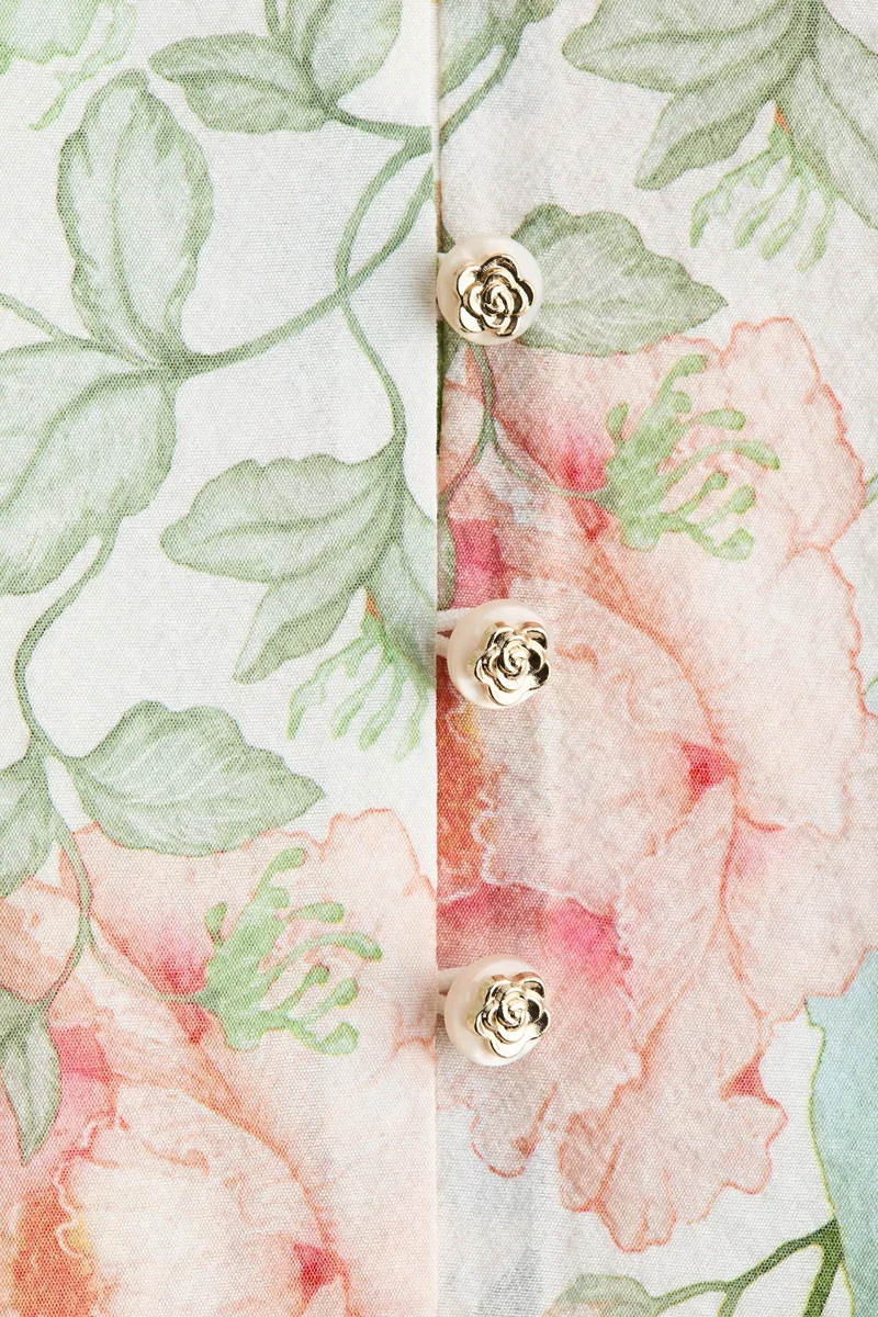 اتش اند ام فستان تونك بأكمام بالون