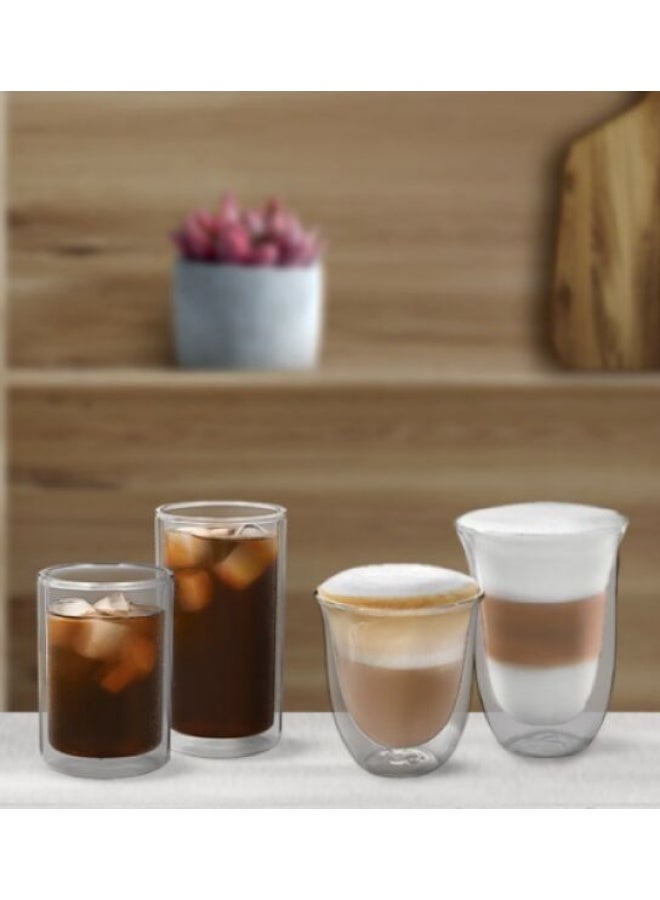 De'Longhi Cold Brew Glasses - Pack of 2 x 300ml, Hand-Blown Borosilicate Double Wall, Dishwasher and Microwave Safe, 1-Year Manufacturer Warranty - DLSC325 - Image 3