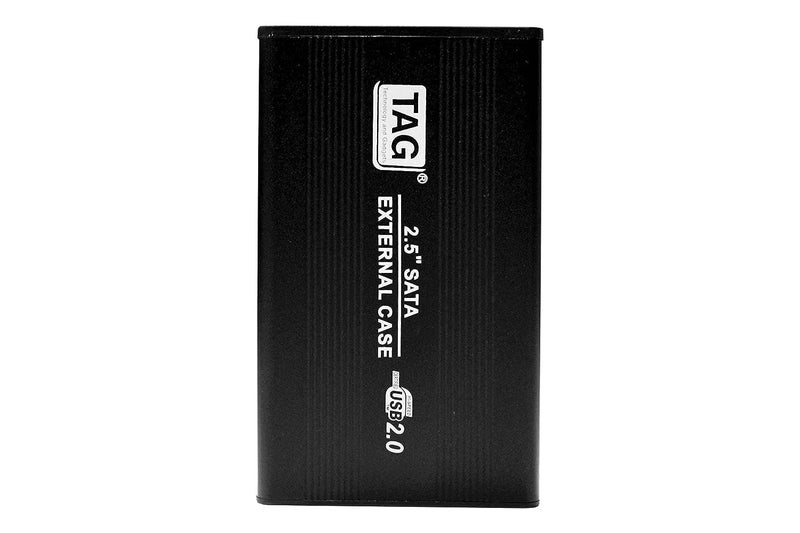 tag 2.5 inch SATA CASING USB-2.0 (Black) SSD/HDD Portable External Metal Body Enclosure (Premium) - Image 4