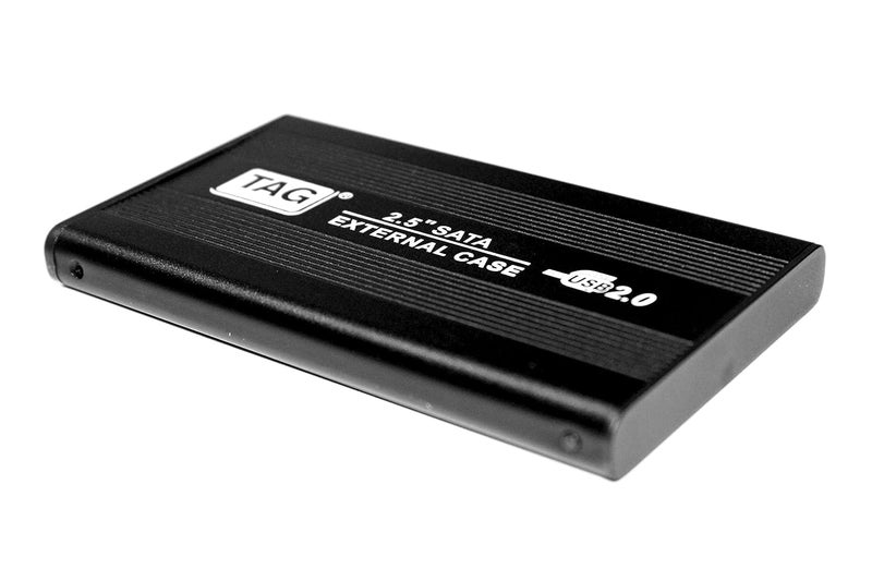 tag 2.5 inch SATA CASING USB-2.0 (Black) SSD/HDD Portable External Metal Body Enclosure (Premium) - Image 3