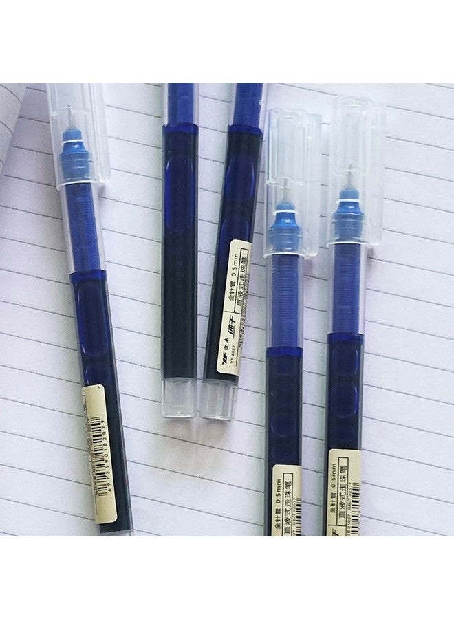 sencoo 5 Pack Extra Fine Point Pens Liquid Ink Pen Rolling Roller Ball Quick-Drying Ink For Home Office School (Blue) - Image 3