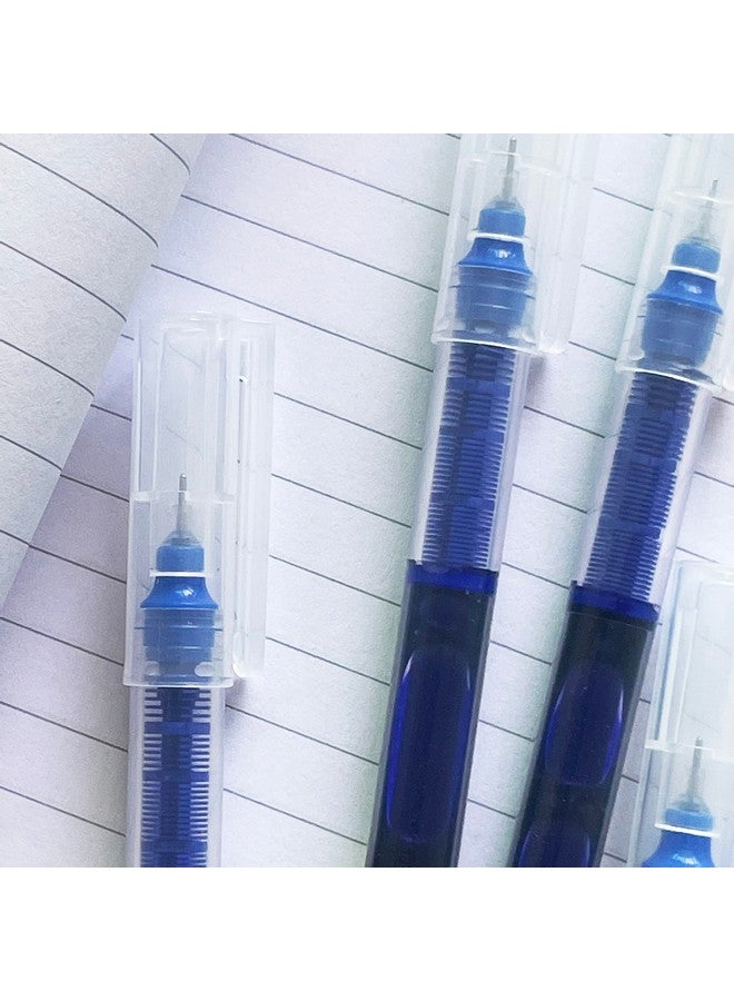 sencoo 5 Pack Extra Fine Point Pens Liquid Ink Pen Rolling Roller Ball Quick-Drying Ink For Home Office School (Blue) - Image 5
