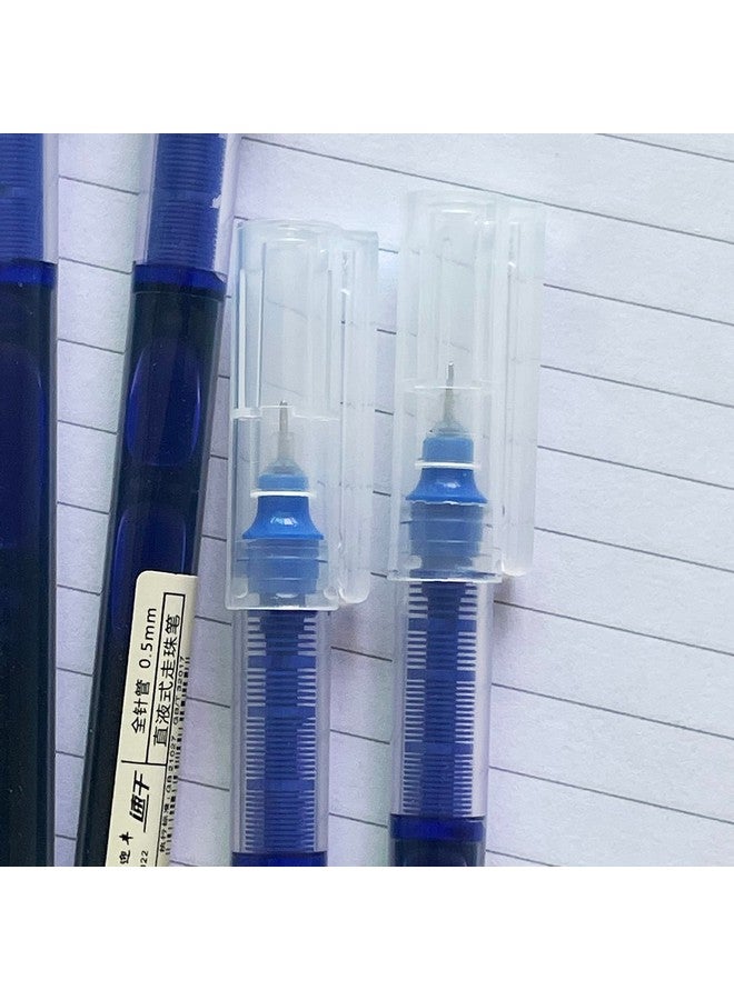 sencoo 5 Pack Extra Fine Point Pens Liquid Ink Pen Rolling Roller Ball Quick-Drying Ink For Home Office School (Blue) - Image 4