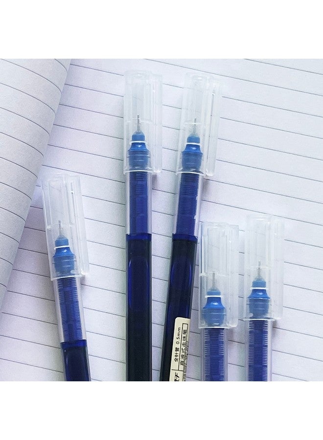 sencoo 5 Pack Extra Fine Point Pens Liquid Ink Pen Rolling Roller Ball Quick-Drying Ink For Home Office School (Blue) - Image 2