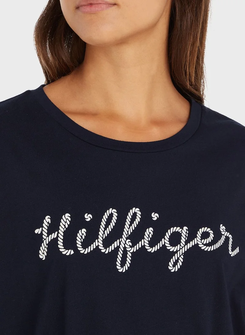 TOMMY HILFIGER Graphic Flute Sleeve Dress