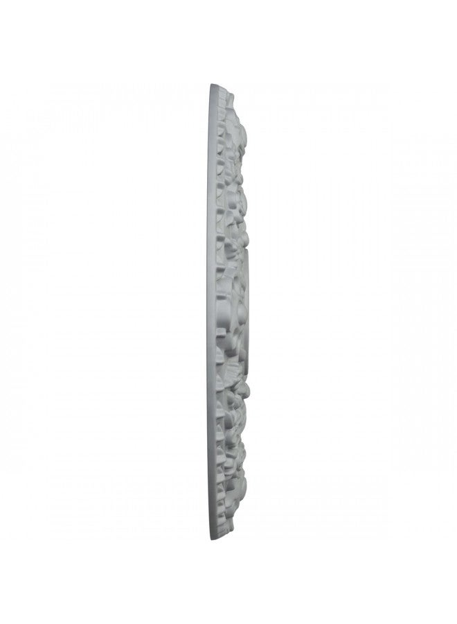Ekena Millwork ميدالية سقف روز EKENA MILLWORK CM18RO، 18"OD × 3 1/2"ID × 1 1/2"P، مطلية مسبقًا في المصنع - Image 3
