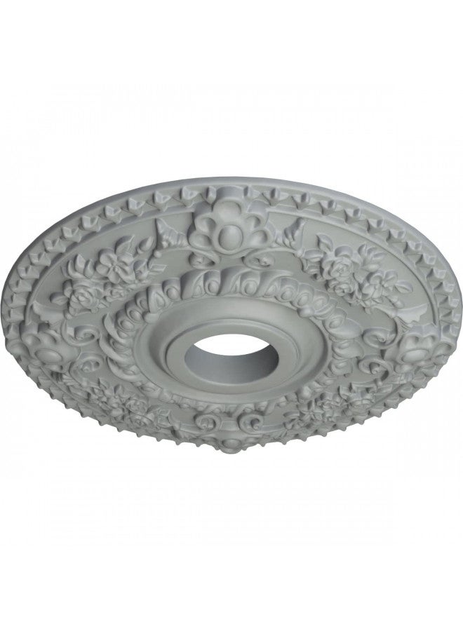 Ekena Millwork ميدالية سقف روز EKENA MILLWORK CM18RO، 18"OD × 3 1/2"ID × 1 1/2"P، مطلية مسبقًا في المصنع - Image 2
