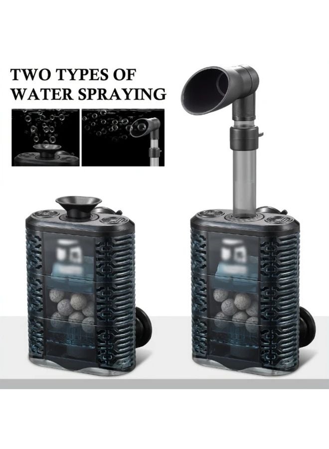 YA 8467 7 في 1 مرشح حوض أسماك داخلي يعمل بالهواء فائق الهدوء متعدد الترشيح - Image 5