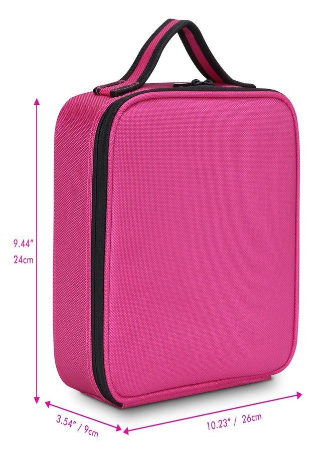 SHAMAX® Professional Makeup Case Organizer Bag for Women Travel Cosmetic Kit Storage Bag Vanity Box Vanity Bag for Cosmetic Case Organiser, Makeup Artist Travel Friendly (26l x 23b x 9h cm) - Image 3