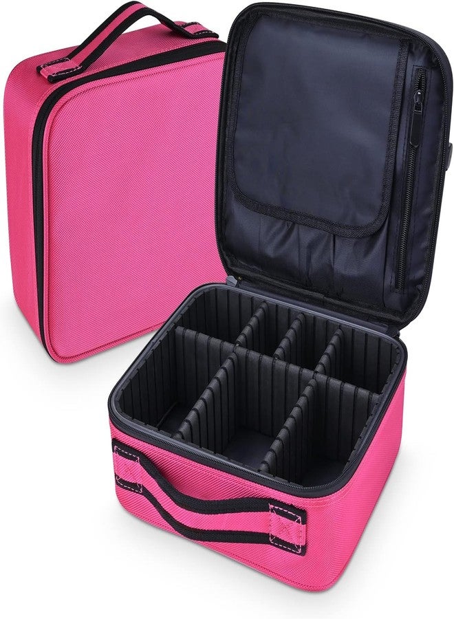 SHAMAX® Professional Makeup Case Organizer Bag for Women Travel Cosmetic Kit Storage Bag Vanity Box Vanity Bag for Cosmetic Case Organiser, Makeup Artist Travel Friendly (26l x 23b x 9h cm) - Image 1