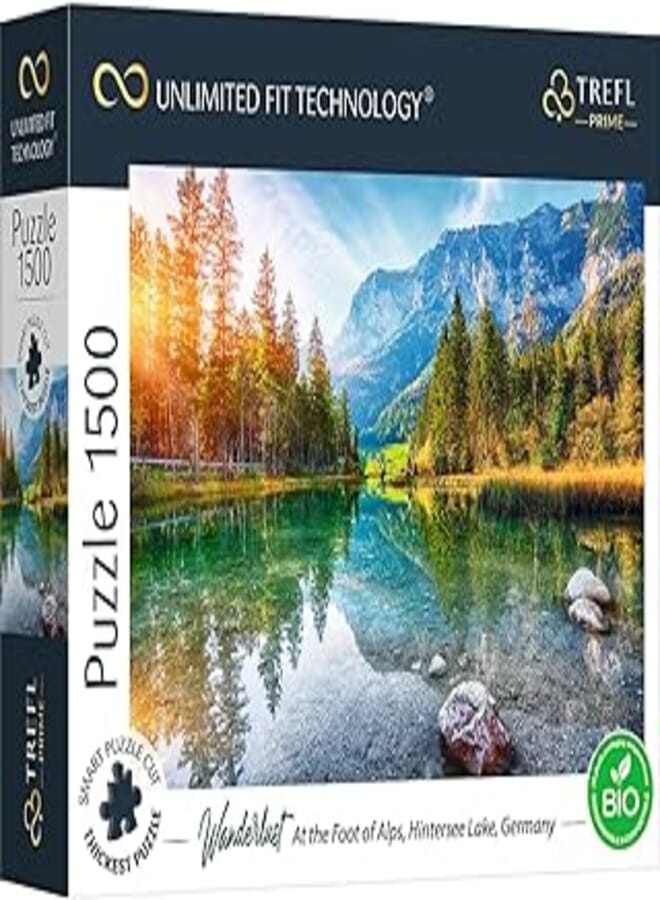 Trefl Prime 1500 Piece Puzzle Wanderlust: at The Foot of Alps, Hintersee Lake, Germany