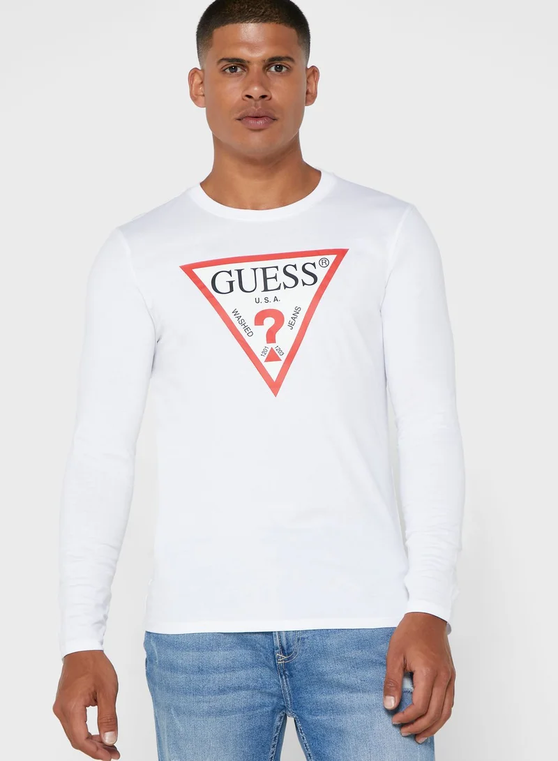 GUESS Graphic Crew Neck T-Shirt