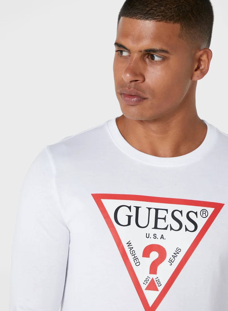GUESS Graphic Crew Neck T-Shirt