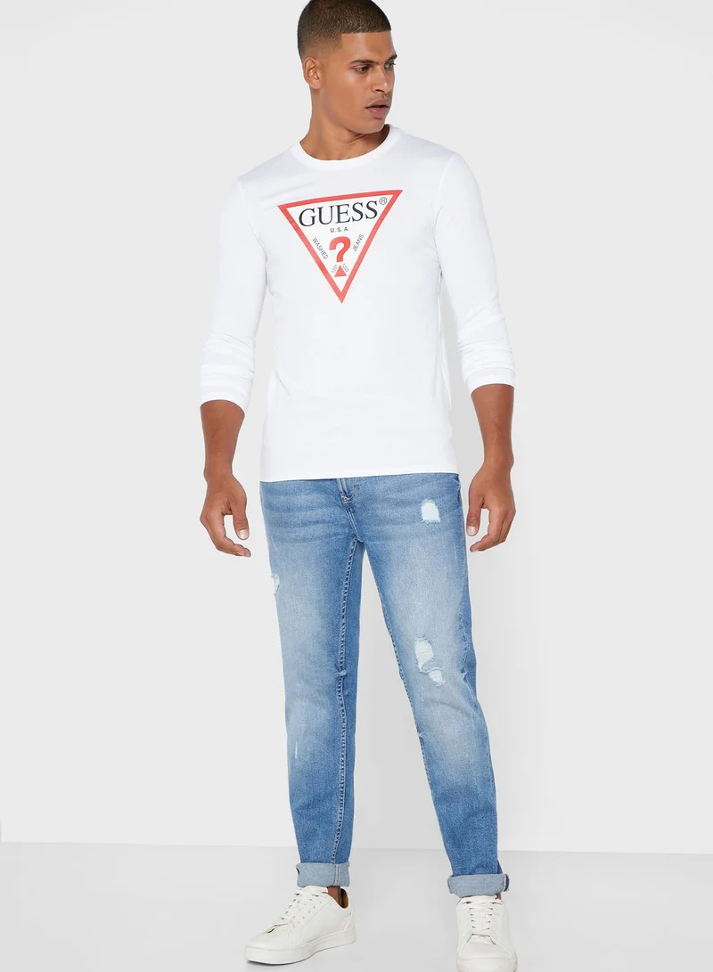 GUESS Graphic Crew Neck T-Shirt
