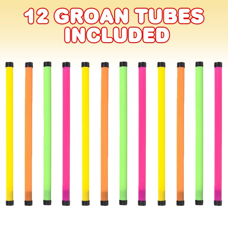 ArtCreativity 12 Packs Groan Tube  Party Noise Makers for Kids and Adults Fun Moan Noisemaker Toys Tube in Assorted Colors Birthday Party Favors Goodie Bag Fillers - Image 3