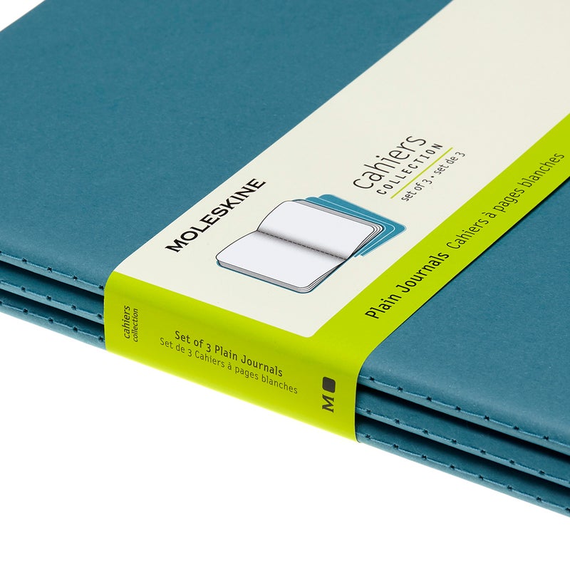 MOLESKINE Cahier Journal XL Size Plain Pages Brisk Blue Cover 64 Pages - Image 2