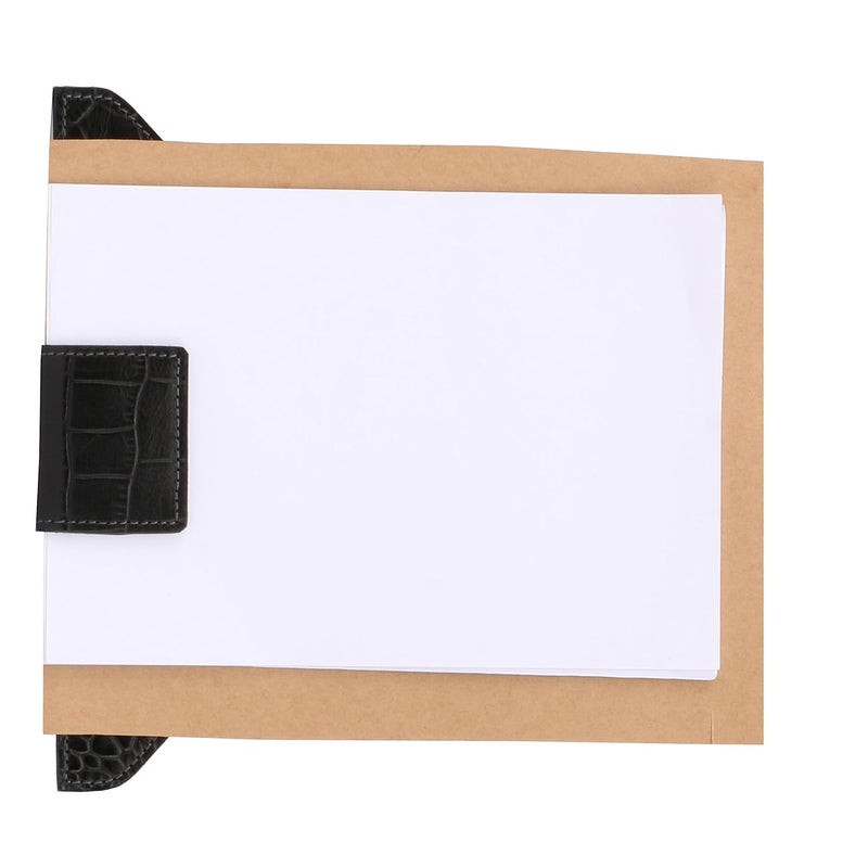 Rustic Leather Leather Wings Magnetic Paper and Note Clip (BlackGrey) - Image 5