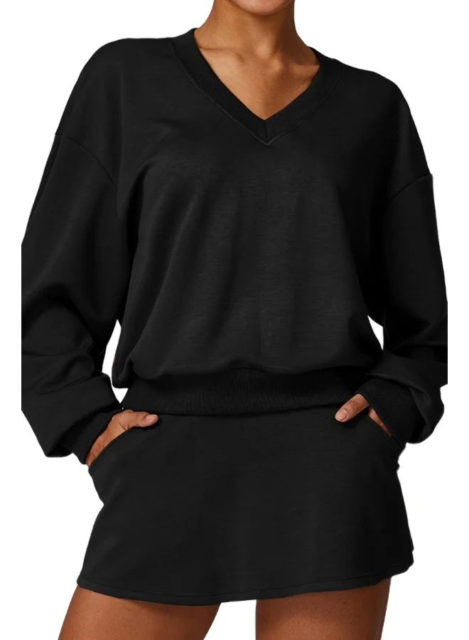 KAWN.YOGA Womens Loose Fit Light Sweatshirt