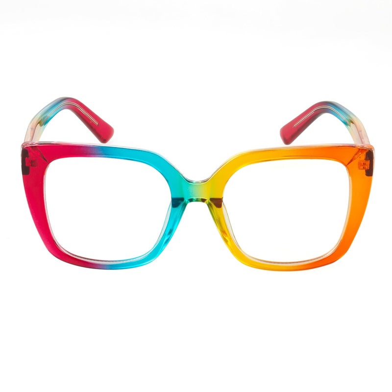 PERKEY Store PERKEY Square Blue Cut Light Blocking Computer Eyeglasses for Men Women - Image 2