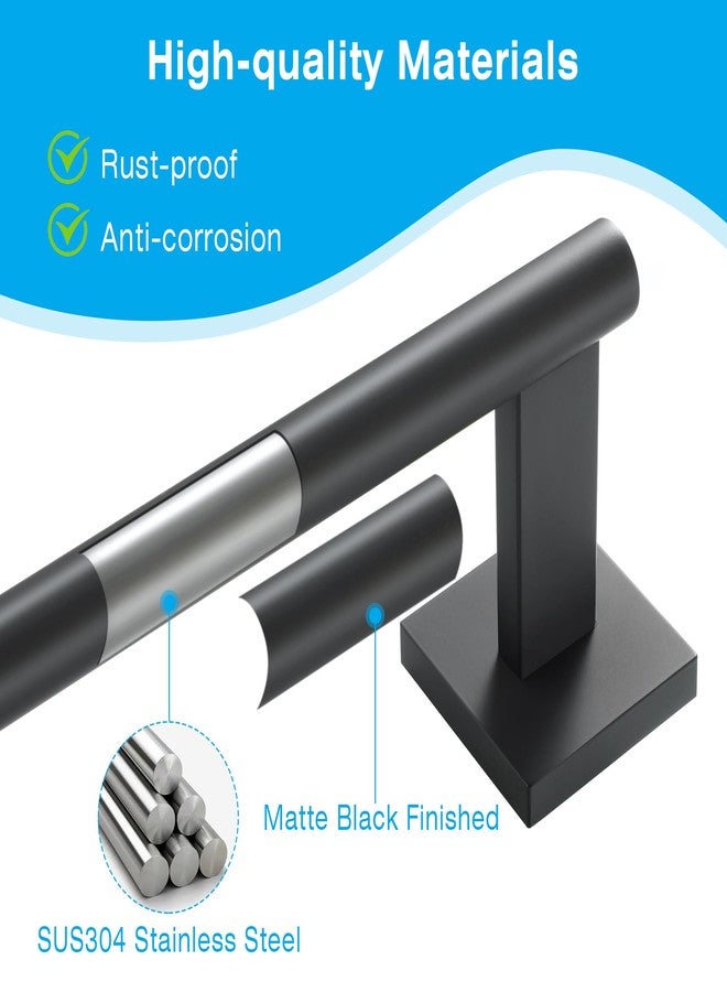 Mooche Towel Bar for Bathroom, 31.98 Inch Towel Rack Wall Mounted, SUS304 Stainless Steel Heavy Duty Towel Holder for Bathroom Laundry Room Hotel Modern Home Decor - Image 4
