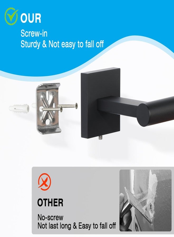 Mooche Towel Bar for Bathroom, 31.98 Inch Towel Rack Wall Mounted, SUS304 Stainless Steel Heavy Duty Towel Holder for Bathroom Laundry Room Hotel Modern Home Decor - Image 3