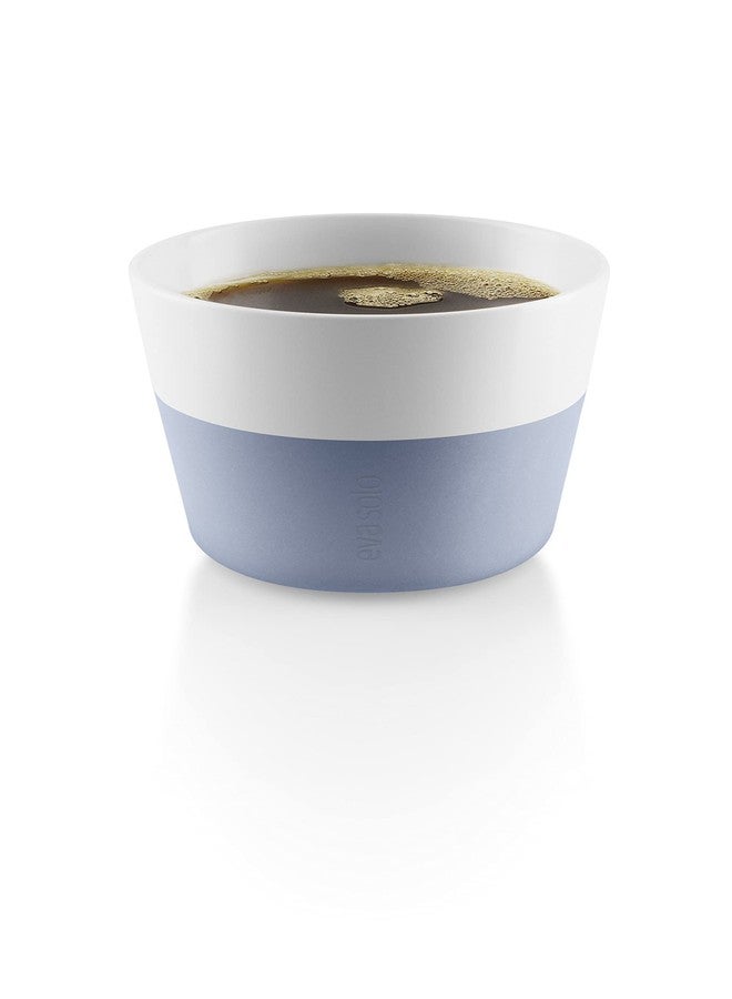 Eva Solo | 2 Lungo Tumbler Mugs | 8 oz Porcelain Coffee Cup Tumblers with Silicone-coated Grip | Dishwasher Safe | Danish Design, Functionality & Quality | Blue sky - Image 2