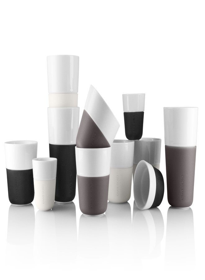 Eva Solo | 2 Lungo Tumbler Mugs | 8 oz Porcelain Coffee Cup Tumblers with Silicone-coated Grip | Dishwasher Safe | Danish Design, Functionality & Quality | Blue sky - Image 5