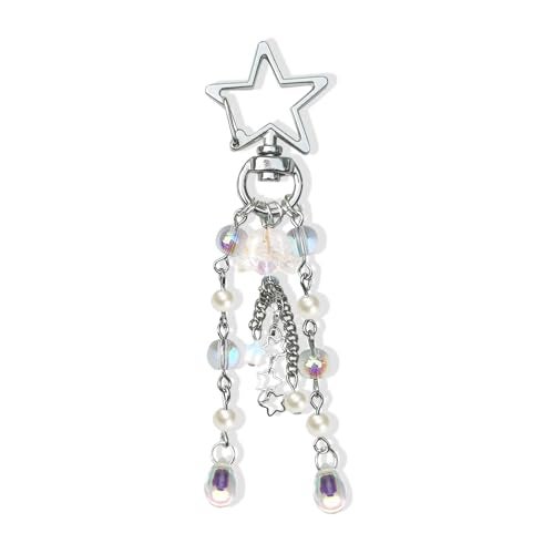 Agromusk Jellyfish Keychain,Cute Y2K Car Keychains for Women Girls Jellyfish Bag Charms Purse Accessories Star Jelly Decor (Clear) - Image 4