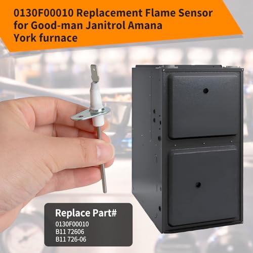 UP2WIN Flame Sensor Igniter Sensing Rod Compatible with Goodman Janitrol Amana York Furnace, Replace for 0130F00010 B1172606 B11726-06 (2 Pack) - Image 5