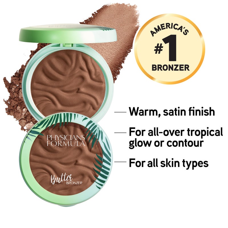 Physicians Formula Murumuru Butter Bronzer, Moisturizing, Nourishing Murumuru Butter for Silky Glow, Dermatologist Tested, Hypoallergenic, Vegan & Cruelty-Free - Endless Summer - Image 2