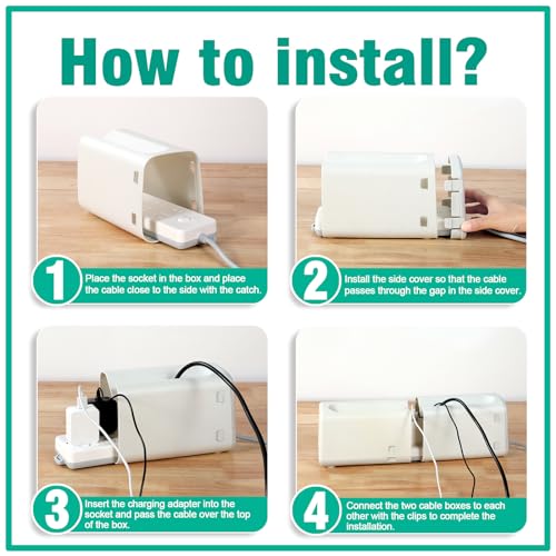 Babylush Improved Power Strip Cover Box(2 Pack) 丨Outlet Covers Baby Proofing丨Outlet Cover Box丨Adjustable Length Childproof Outlet Cover丨Preventing Toddlers from Touching Sockets丨Fits Most Sockets. - Image 5