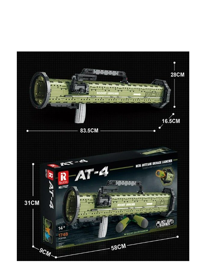 Building Block Rocket Luncher Can Launch Assembly Model