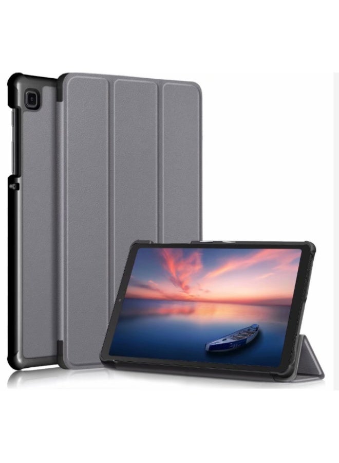 Samsung Galaxy Tab A7 Lite T220/T225 Tri-Fold Stand Tablet Case, Shock-Proof PU Leather, Grey