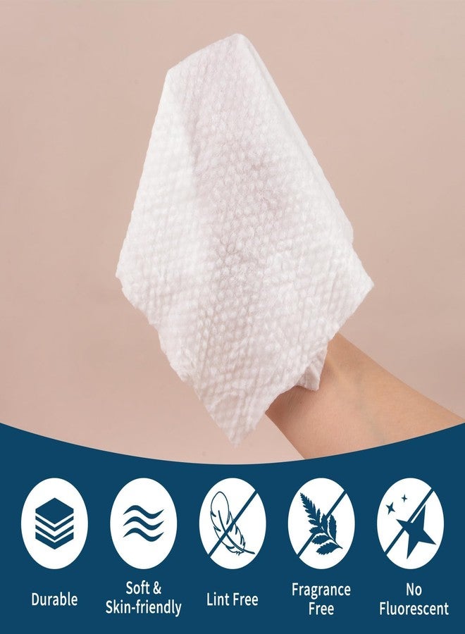 RAQEHO Individual Wrapped Disposable Face Towel - RAQEHO 50PCS (25 PK) Clean Dry Wipes Lint Free Face Towelettes Facial Washcloths Salon Makeup Cleansing Towels for Travel Camping Facial Make up Removal - Image 3
