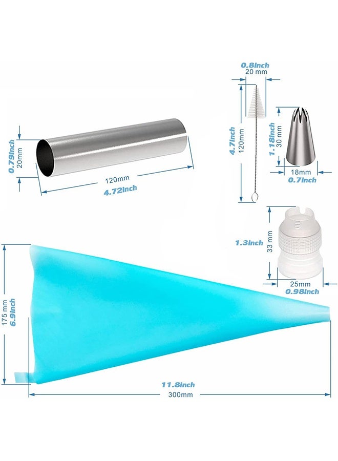 Ant 21Pcs Cannoli Tubes Kit, Cream Horn Mold, Stainless Steel Cannoli Forms Tubular Shaped Baking Molds for Danish Pastry Lady Lock Form Croissant Shell Ice Cream Puff Waffle Cream Roll - Image 2