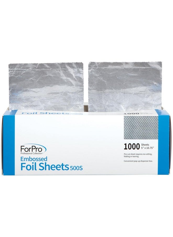 ForPro Professional Collection ForPro Professional Collection Embossed Foil Sheets 500S, Aluminum Foil, Pop-Up Foil Dispenser, Hair Foils for Color Application and Highlighting Services, Food Safe, 5" W x 10.75" L, 1000-Count  - Image 2