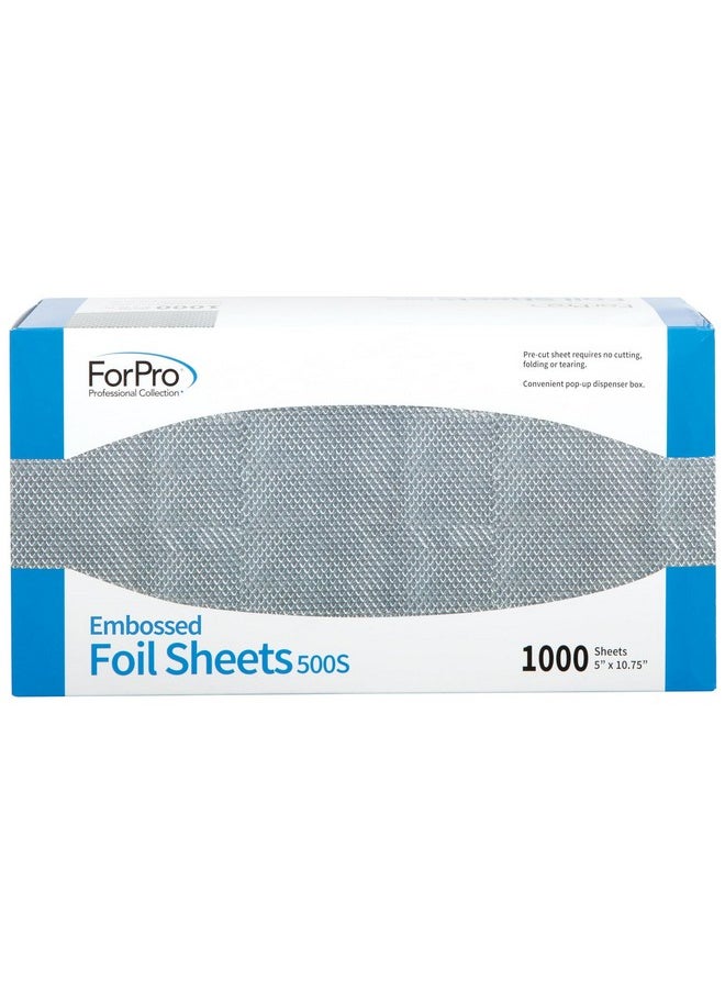 ForPro Professional Collection ForPro Professional Collection Embossed Foil Sheets 500S, Aluminum Foil, Pop-Up Foil Dispenser, Hair Foils for Color Application and Highlighting Services, Food Safe, 5" W x 10.75" L, 1000-Count  - Image 4