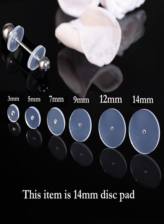 Melimarry Clear Ear Lobe Support Patches for Earrings - Comfortable and Hypoallergenic Earring Backs for Droopy Ears - Prevents Stretching and Tearing. (14mm Disc) - Image 3