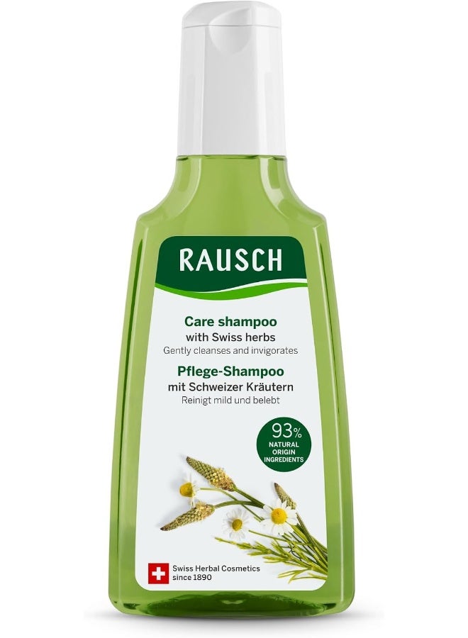 RAUSCH Herbal Shampoo (200 ml) – Daily Hair Care for Normal Hair & Healthy Scalp, with Swiss Herbal Extracts, Silicone-Free 200ml - Image 1