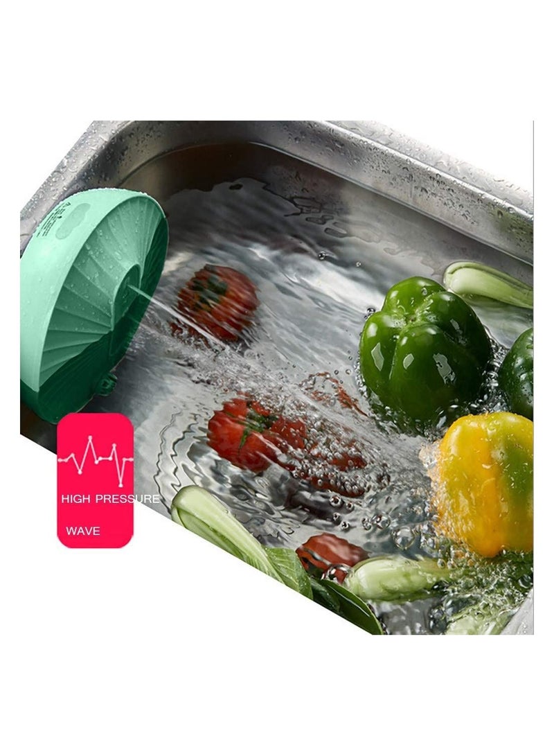 Generic Mini Ultrasonic Dishwasher,USB Dishwasher Multifunction Portable & Countertop Smart Dishwashers,High Pressure Wave Integrated Cleaner Tool for Dishes, Vegetable Fruit Washing (Green)  - Image 2