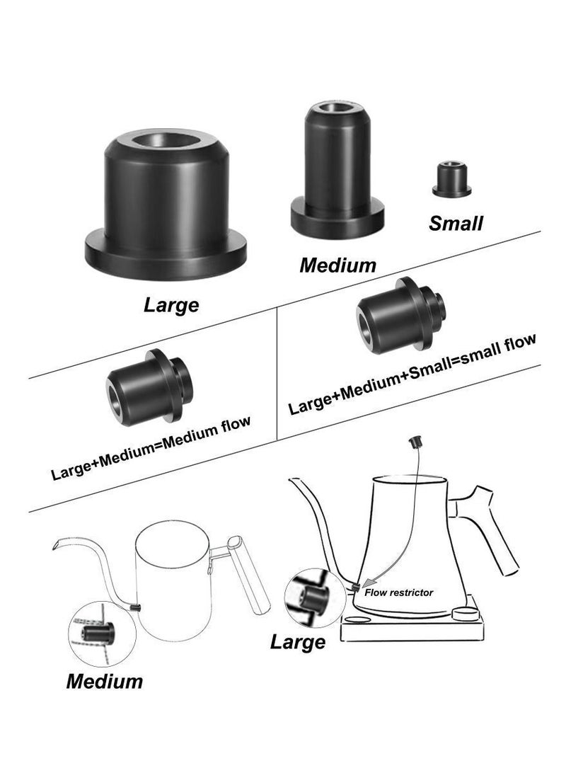 Brutelle V60 Water Flow Restrictor Compatible Coffee Jugs Kettle ARTISAN v2 Hand Drip Pour Over Gooseneck Pot Replacement Part Spout Aid - Image 1