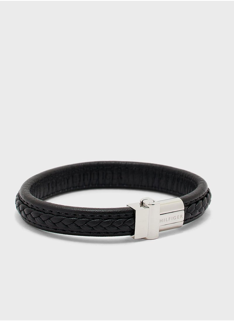 TOMMY HILFIGER Leather Braided Bracelet  - Image 1