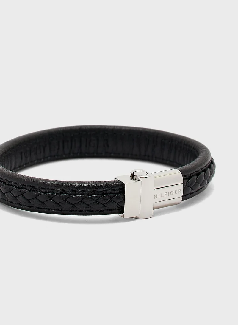 TOMMY HILFIGER Leather Braided Bracelet